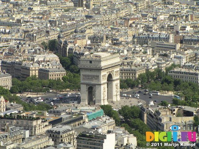 SX18369 Arc de Triomph from Eiffel tower